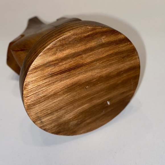 Wooden Nose Shaped Eyeglass Holder Spectacle Display Stand Face 6 inches - Picture 6 of 6